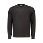 Schwarzer Acryl-Herrenpullover