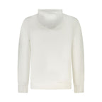 White Cotton Men's Hooded Sweatshirt