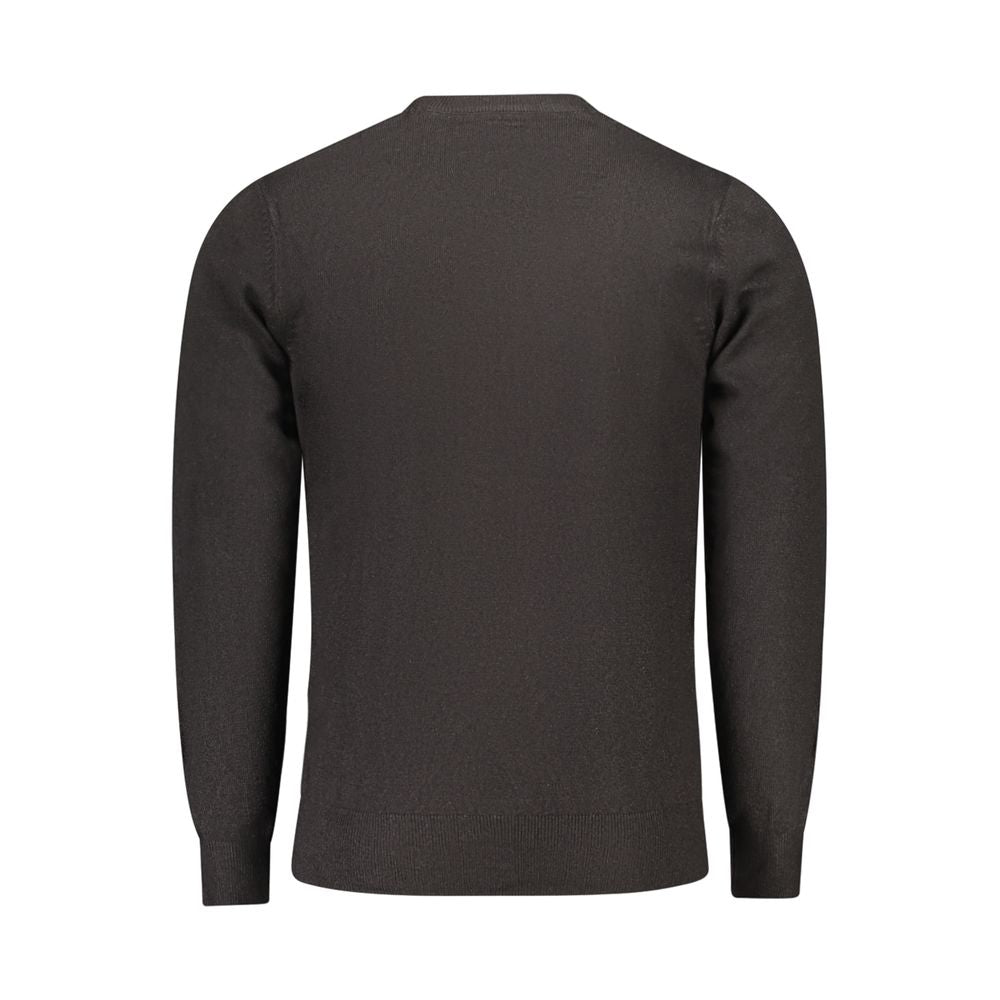 Schwarzer Acryl-Herrenpullover