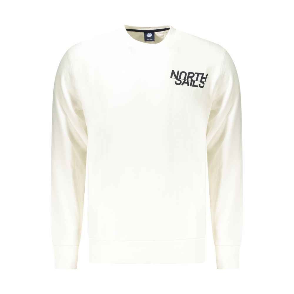 Weißes Herren-Sweatshirt aus Baumwolle