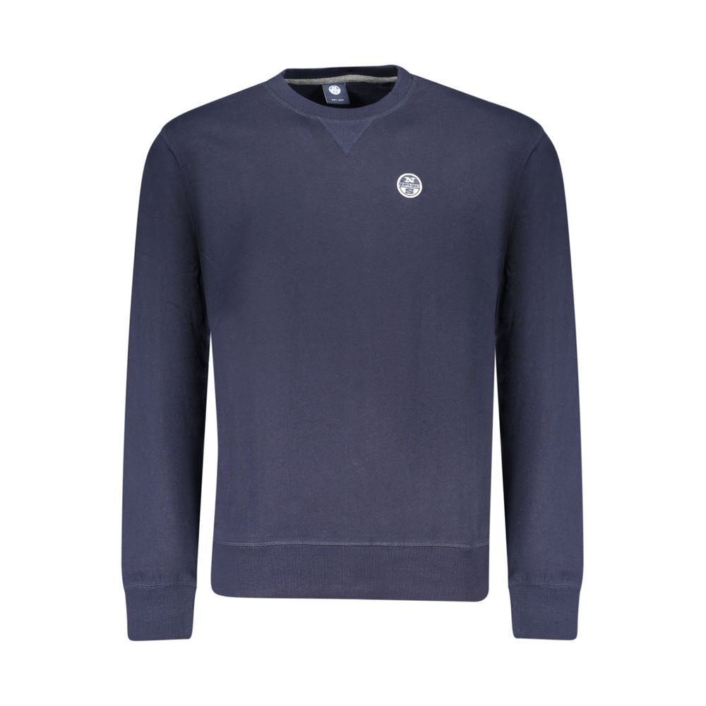 Blaues Herren-Sweatshirt aus Baumwolle