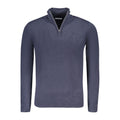 Blue Acrylic Men Sweater