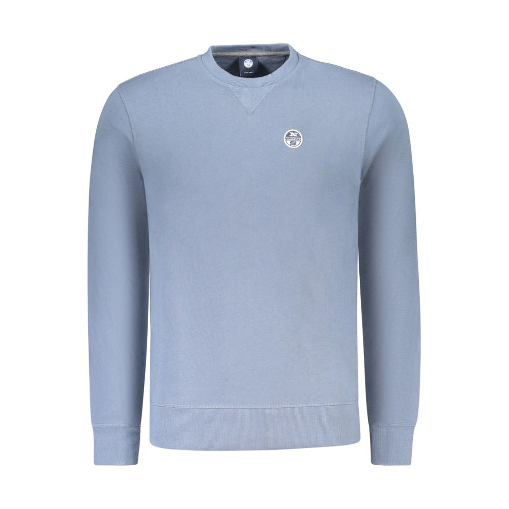 Blaues Baumwoll-Herren-Sweatshirt