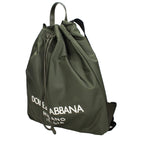 Green Nylon Backpack