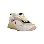 Weiße Sneaker aus Öko-Veloursleder für Damen