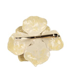 Beige Metal Broch