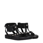 Sandals in Black Leather