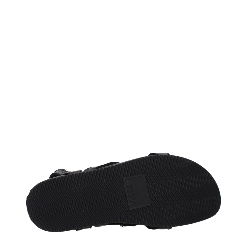 Sandals in Black Leather
