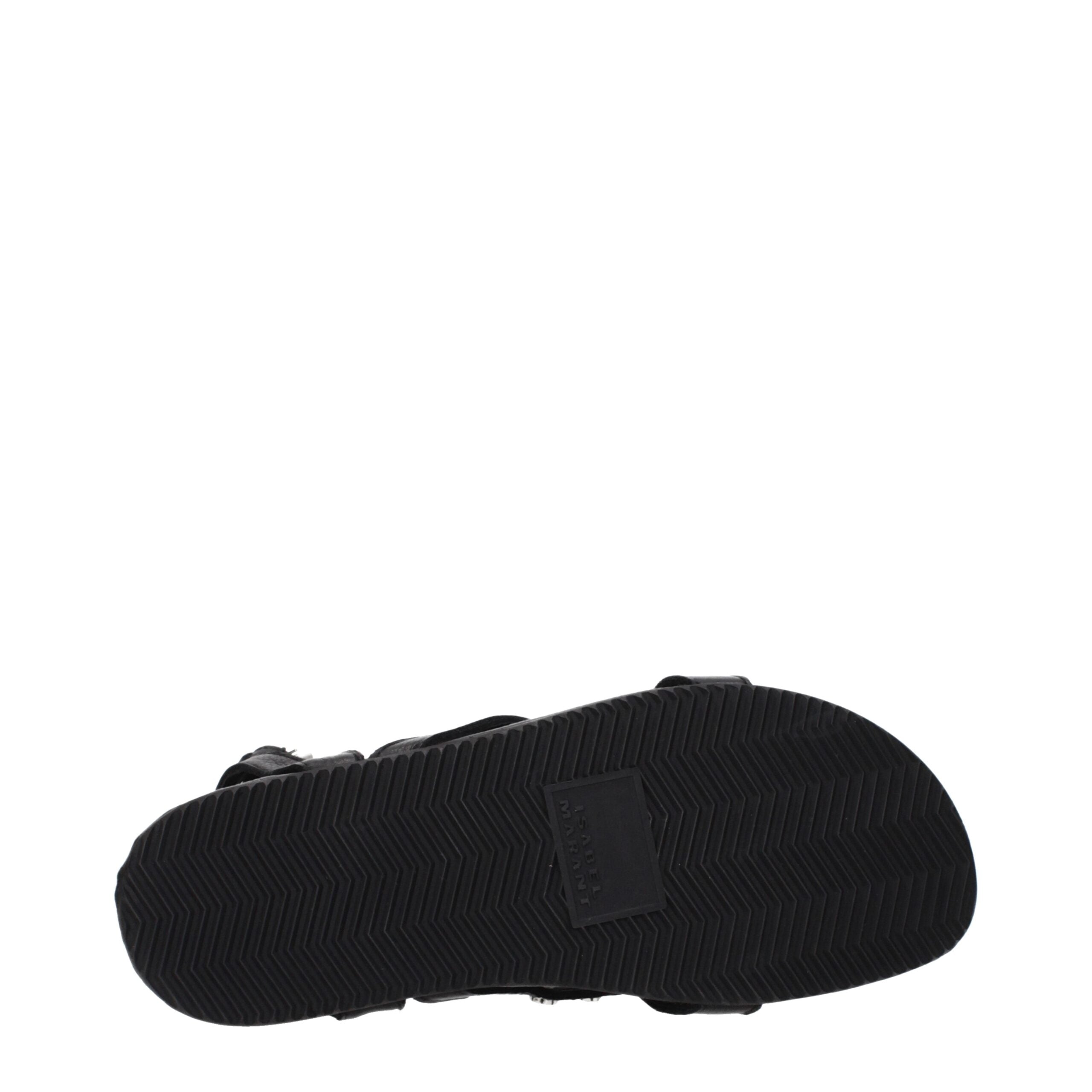 Sandals in Black Leather