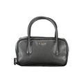 Schwarze Damenhandtasche aus Polyurethan