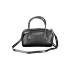 Schwarze Damenhandtasche aus Polyurethan