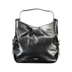 Schwarze Polyurethan Damen Hobo Bag