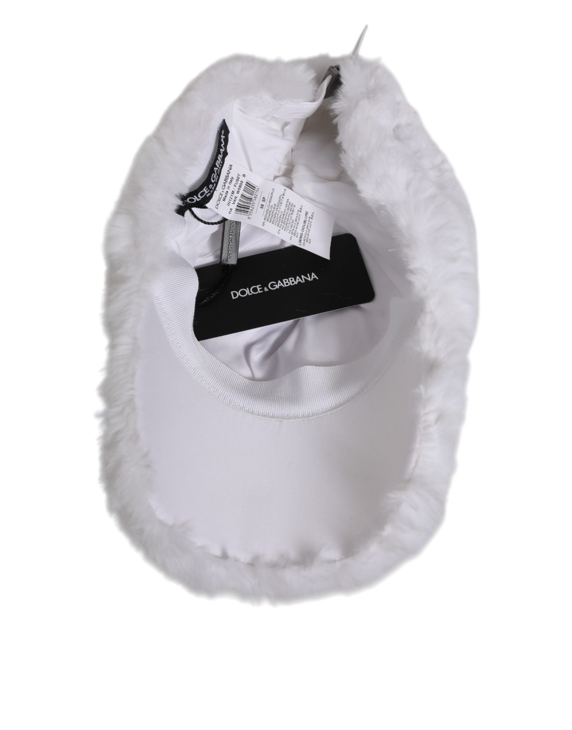 White Modacrylic Rapper Men Baseball Cap Hat