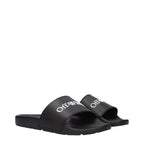 Black Cotton Slippers