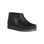 Black Leather Men Sneaker