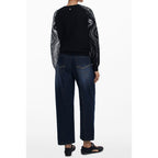 Black Polyester Women's Sweater