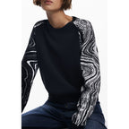 Black Polyester Women's Sweater