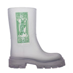Stivaletti alla caviglia in PVC trasparente