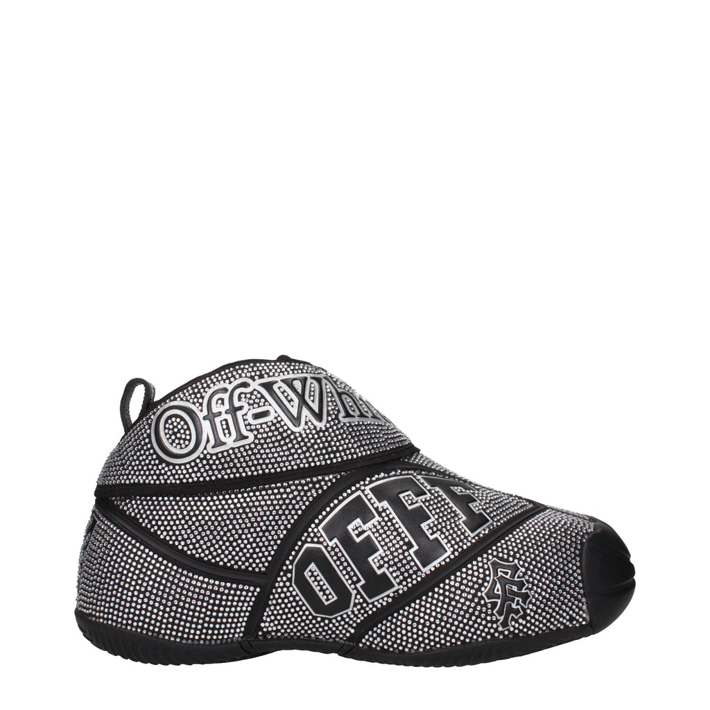 Schwarze Baumwoll-Sneaker