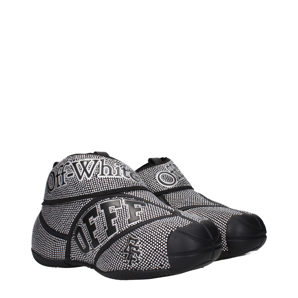 Schwarze Baumwoll-Sneaker