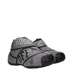 Schwarze Baumwoll-Sneaker
