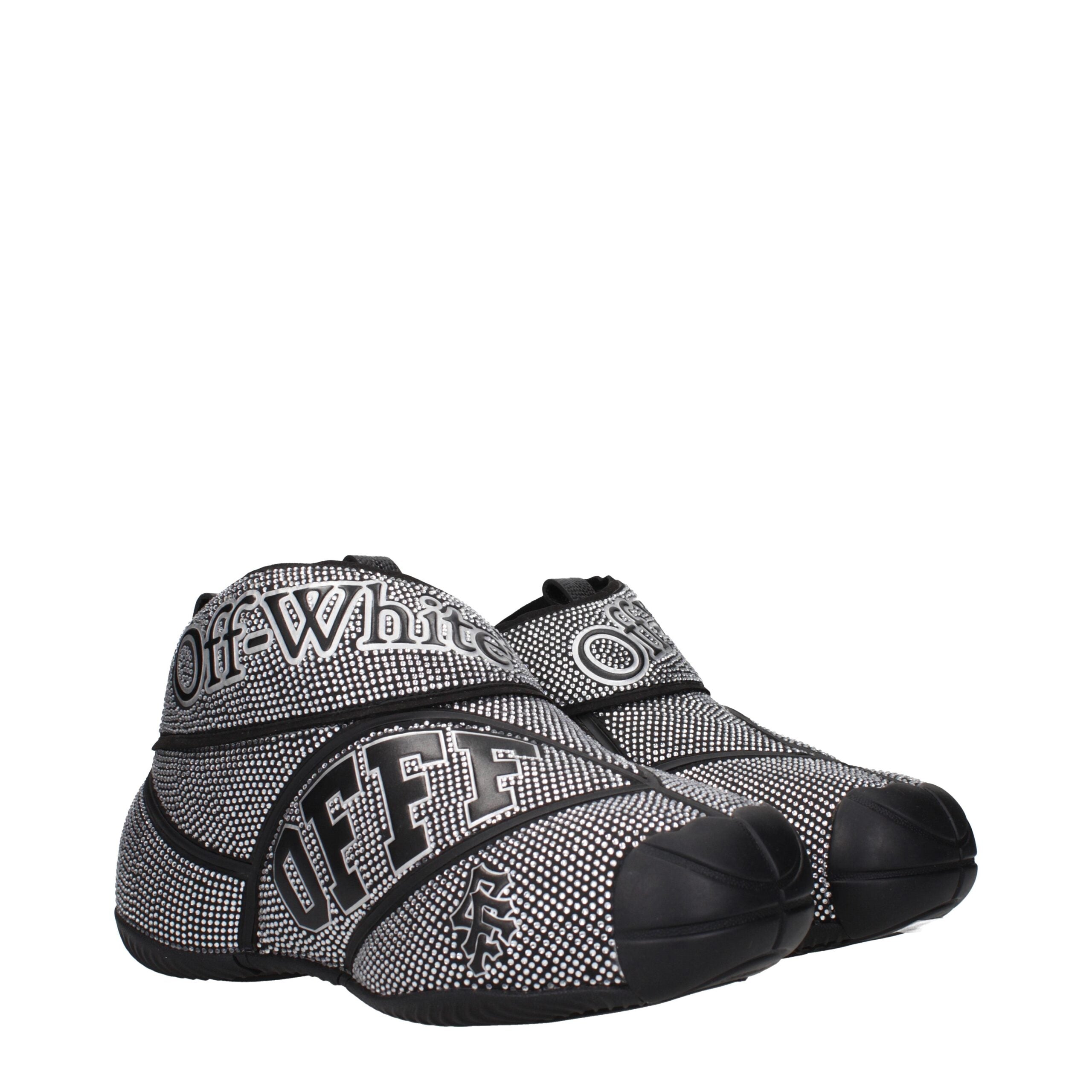 Schwarze Baumwoll-Sneaker