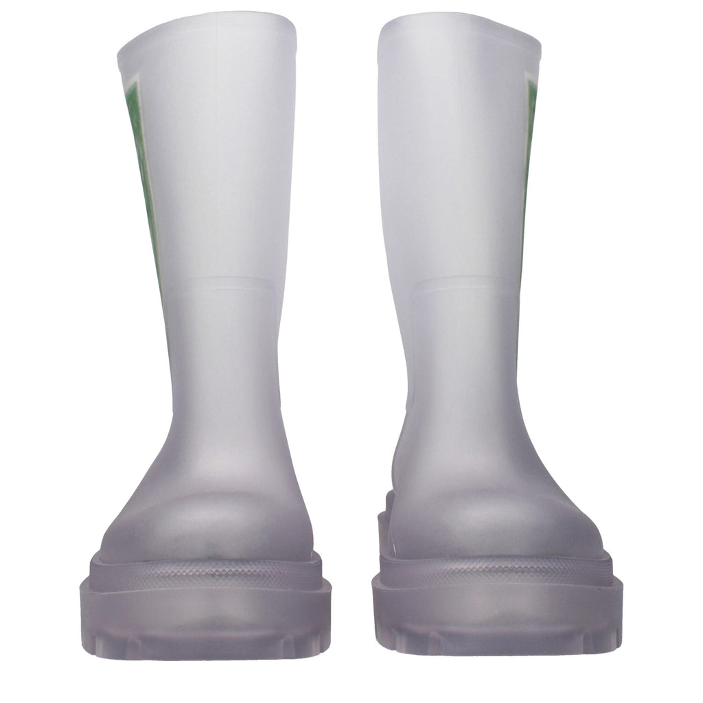Stivaletti alla caviglia in PVC trasparente