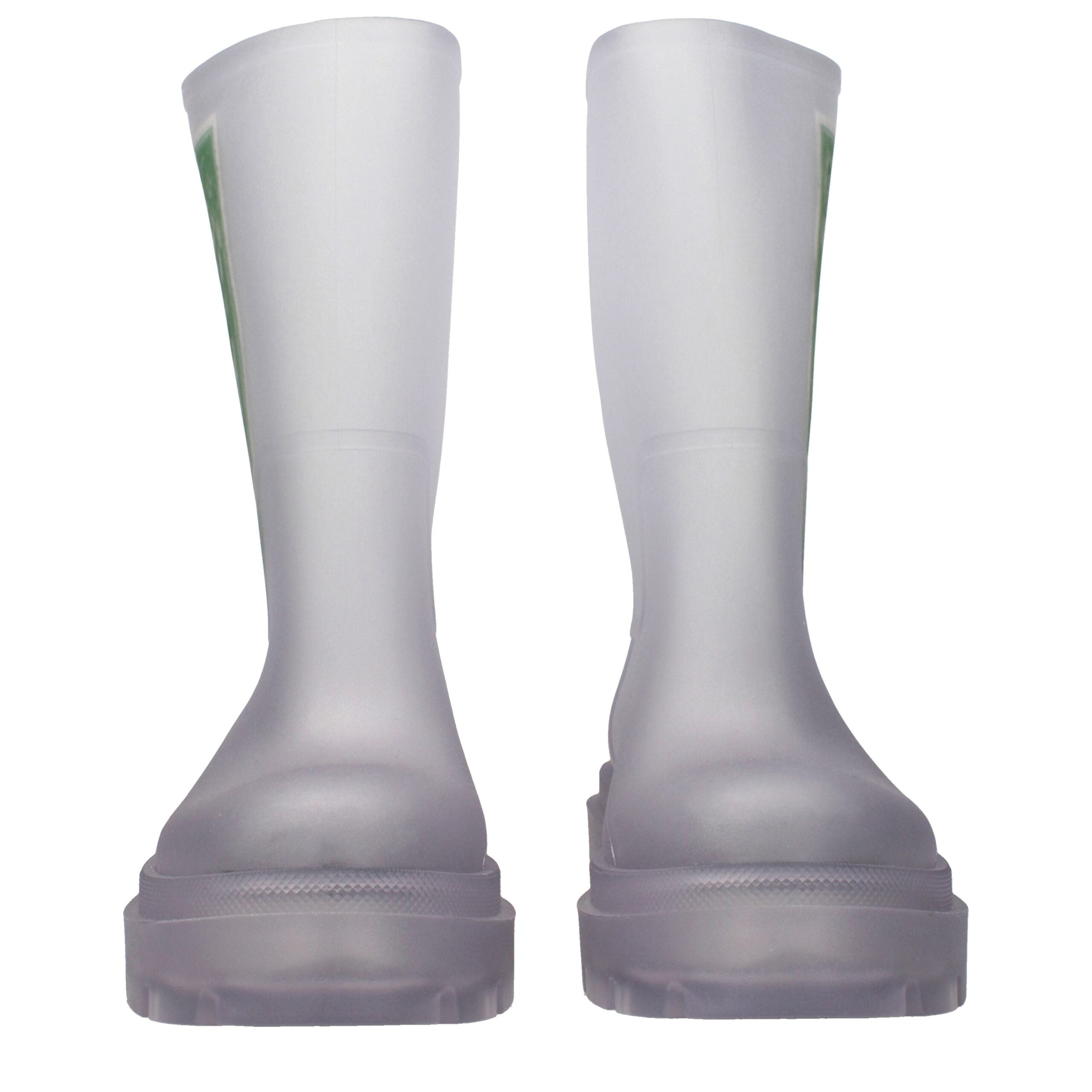 Stivaletti alla caviglia in PVC trasparente