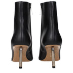 Schwarze Leder Stiefeletten