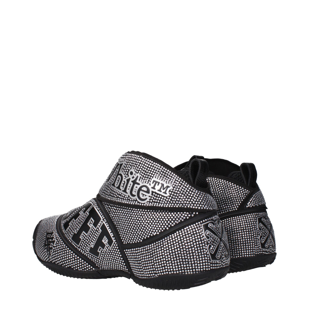 Schwarze Baumwoll-Sneaker