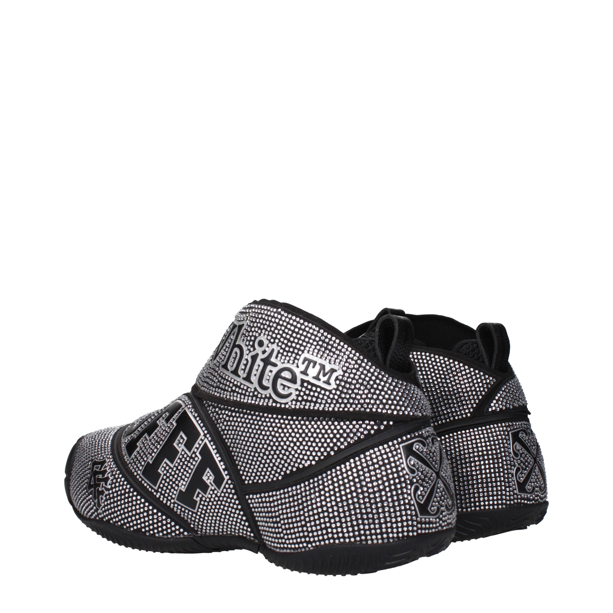 Schwarze Baumwoll-Sneaker