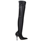 Black Leather Over The Knee