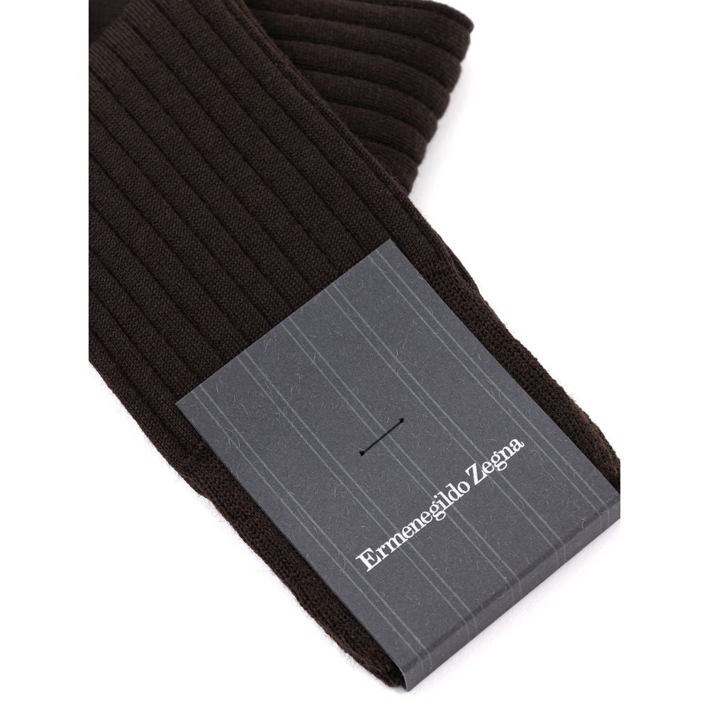 Brown Wool Socks