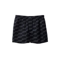 Bermudashorts aus schwarzer Baumwolle