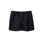 Bermudashorts aus schwarzer Baumwolle