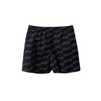 Bermudashorts aus schwarzer Baumwolle