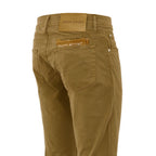 Yellow Cotton Skinny Pants