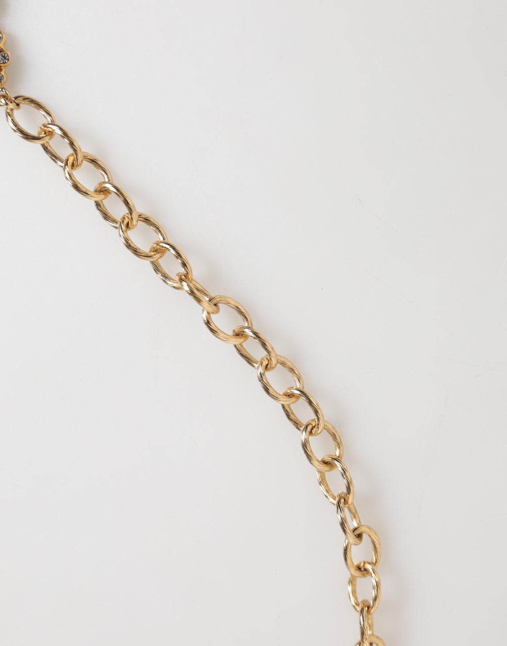 Gold Kristall Uhr Anhänger Statement Schmuck Halskette