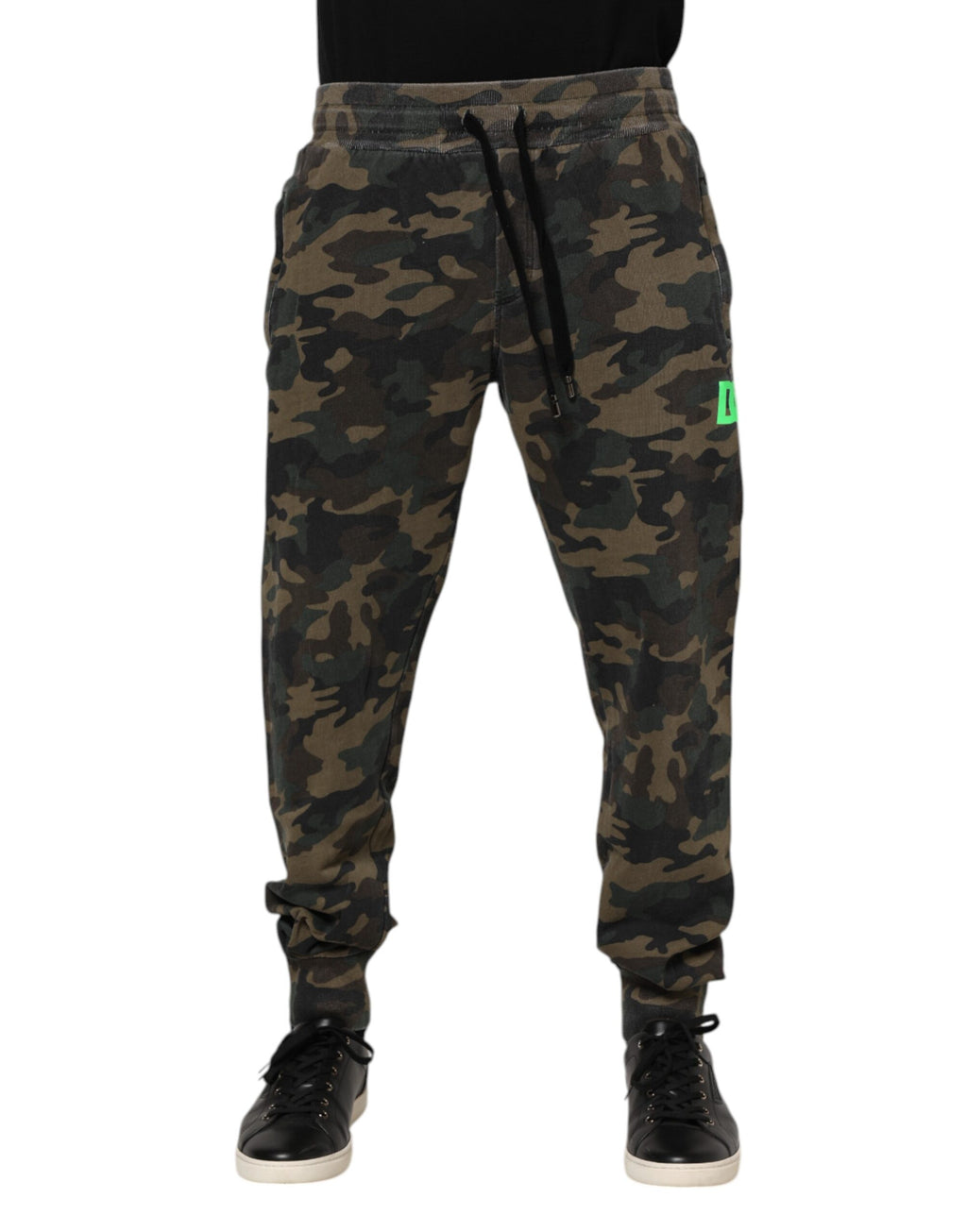 Herren-Jogginghose aus Baumwolle mit Camouflage-Muster