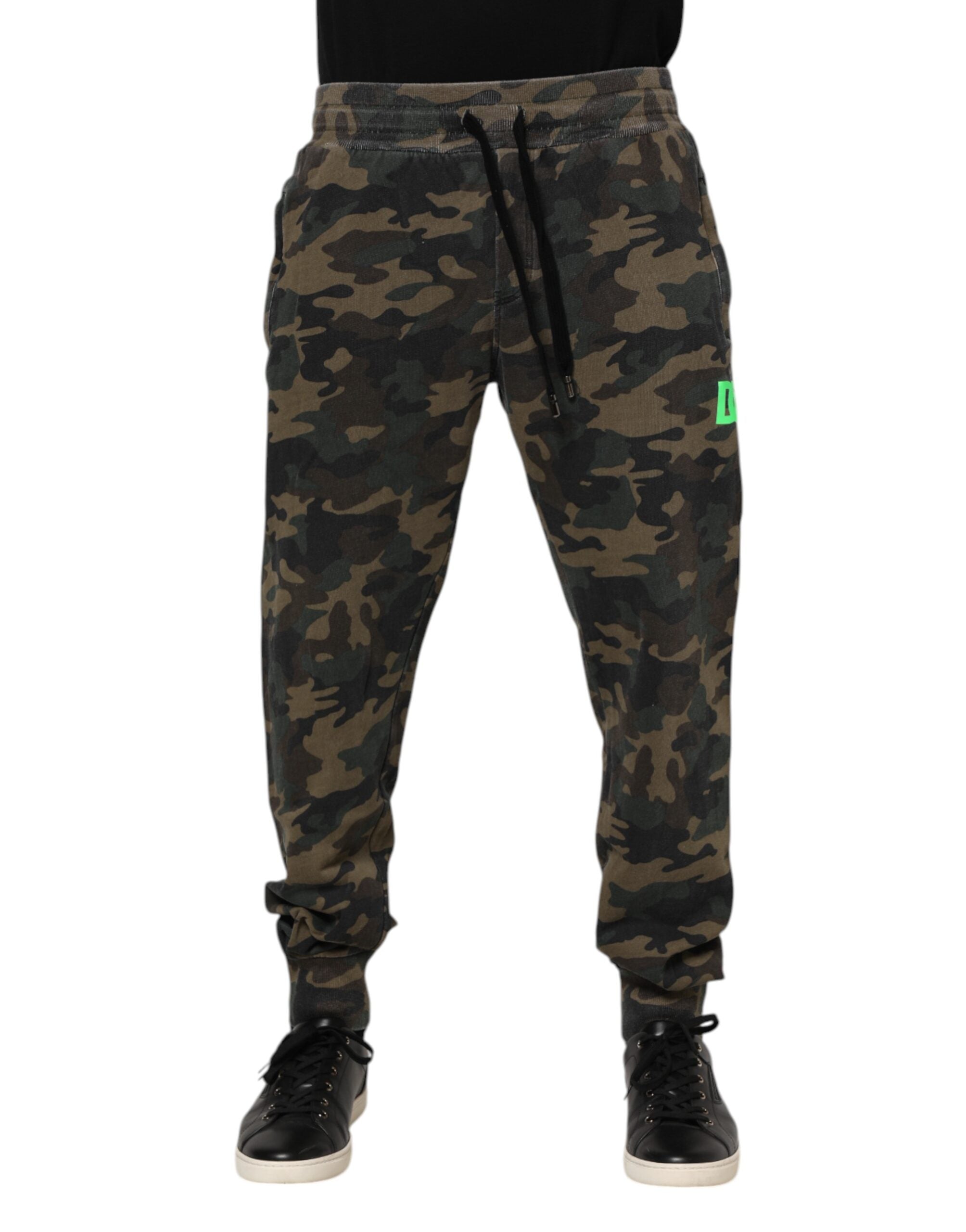 Herren-Jogginghose aus Baumwolle mit Camouflage-Muster