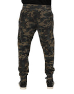 Herren-Jogginghose aus Baumwolle mit Camouflage-Muster