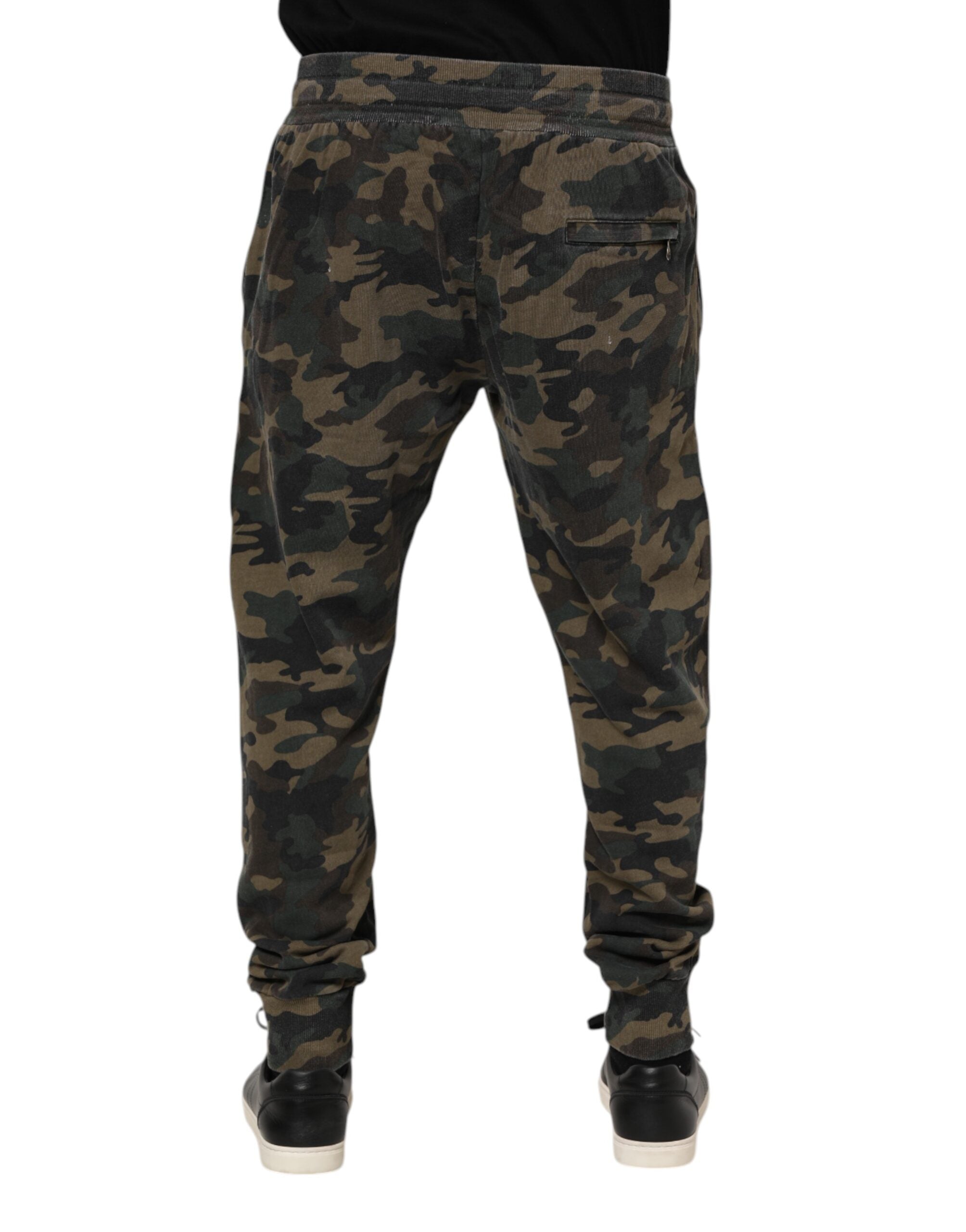 Herren-Jogginghose aus Baumwolle mit Camouflage-Muster