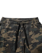 Herren-Jogginghose aus Baumwolle mit Camouflage-Muster