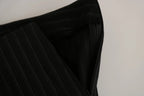 Schwarze High Waist Straight Dress Hose