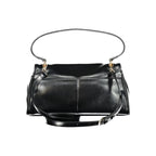 Damenhandtasche aus schwarzem Polyurethan