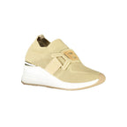 Beiger Polyurethan Damen Sneaker