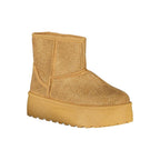 Brown Polyester Women's Boot