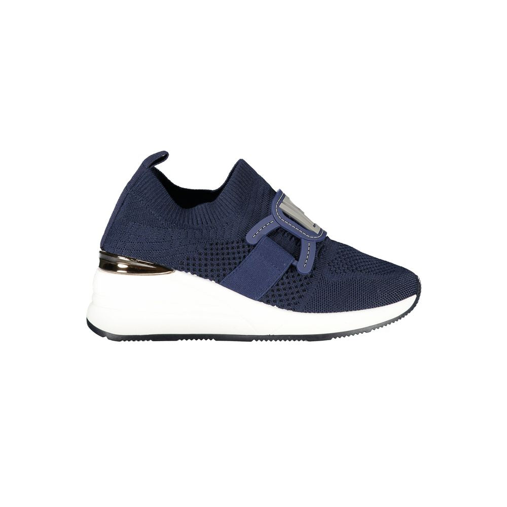 Blauer Polyester-Sneaker für Damen