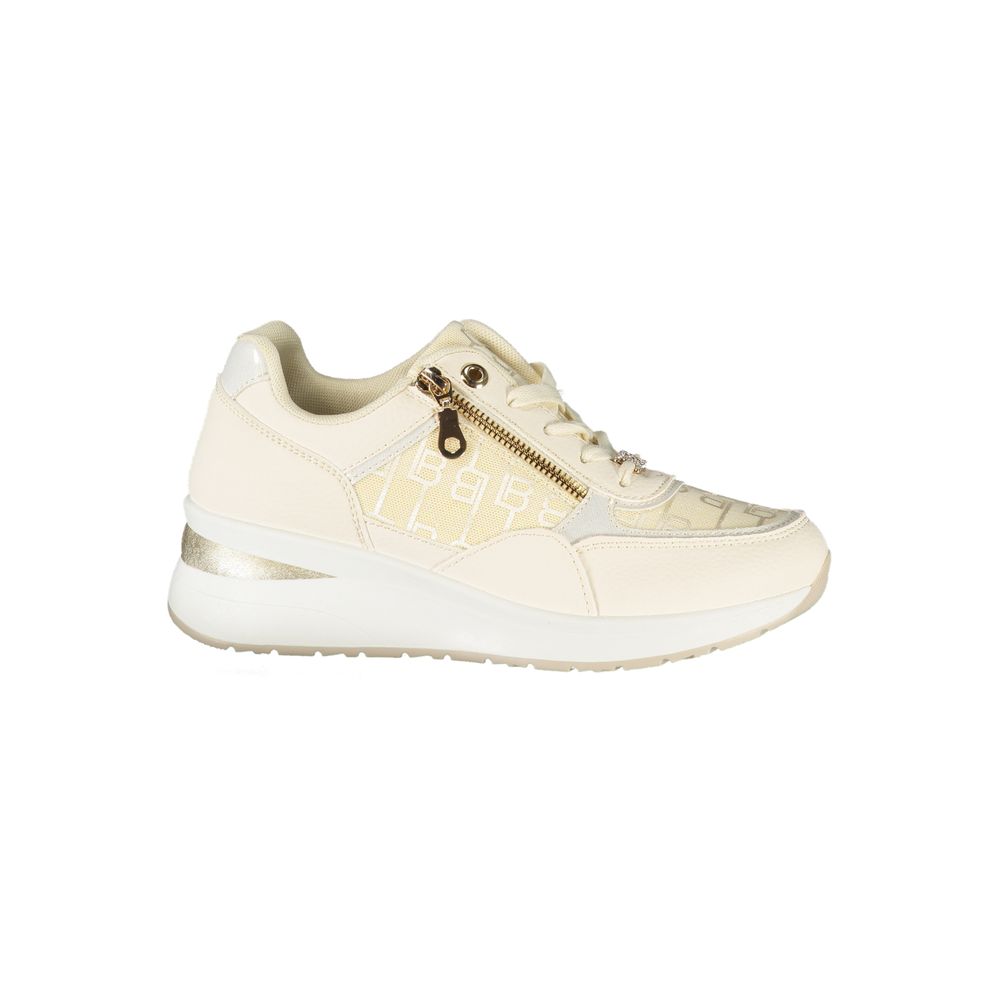 Weiße Polyurethan Damen Sneaker