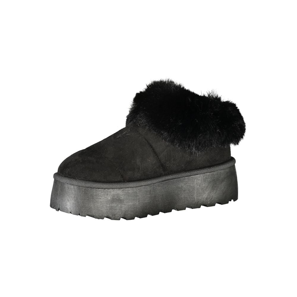 Damen-Sneaker aus schwarzem Polyester